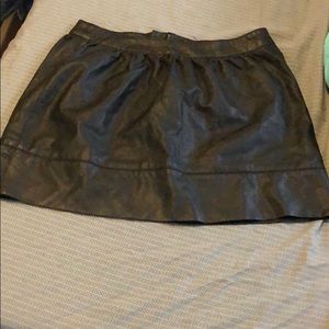 Leather skirt